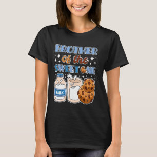 Bruder von Sweet One Cookies und Milch 1. Geburtst T-Shirt