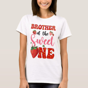 Bruder von Sweet One Strawberry 1. Geburtstag T-Shirt