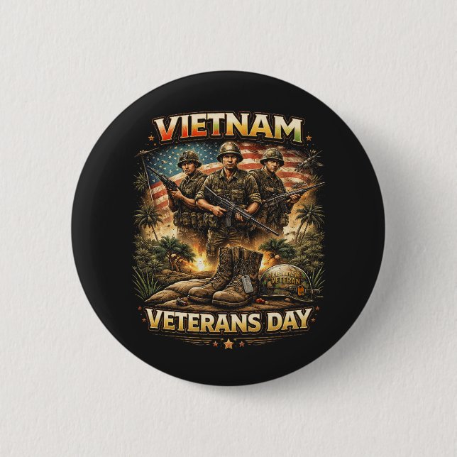 Brüder von Vietnam Button (Vorderseite)