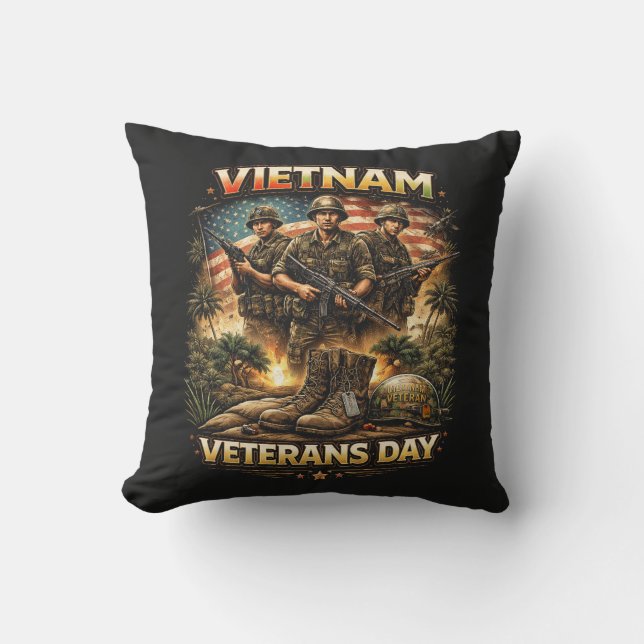 Brüder von Vietnam Kissen (Vorderseite)
