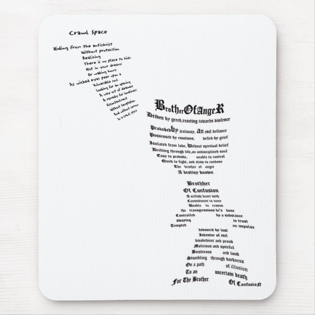 Bruder von Wut und Verwirrung Mousepad (Vorne)