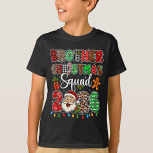 Bruder Weihnachtsmannschaft 2026 Leopard Lustiger  T-Shirt
