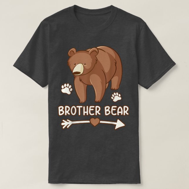 Bruderbär, Bruderbärenbärchen für Herren T-Shirt (Design vorne)