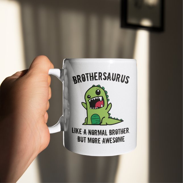 Brüdergeschenk, Brüderliche Tasse, Dinosaurier Bro Kaffeetasse (Von Creator hochgeladen)