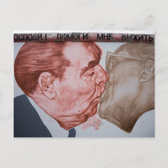 Bruderkuss Postkarte (Vorderseite)