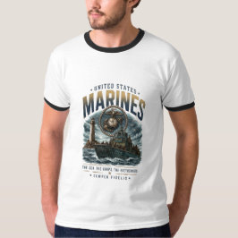 Brüderlichkeit der United States Marines auf See M T-Shirt