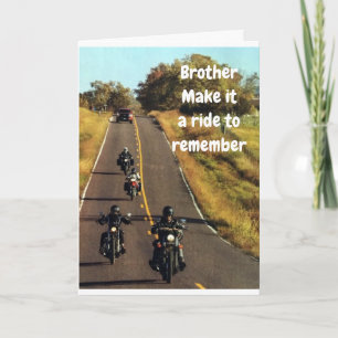 **BRUDERREISE** AUF SEINER "GEBURTSTAGSKARTE" KARTE