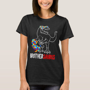 Brüdersaurus T Rex Dinosaur Autism-Bewusstseins-Br T-Shirt