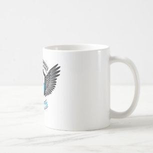 Bruderschaft des blauen Falken, blauer Falke Kaffeetasse