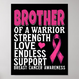 Bruderschaft eines Brustkrebses eines Kriegers Poster