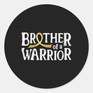 Bruderschaft eines Kriegers Runder Aufkleber