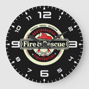 Bruderschafts-Feuerwehrmänner Große Wanduhr