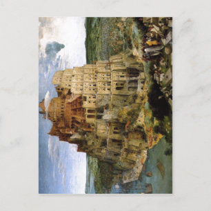 Bruegel d. Pieter Turmbau zu Babel Tower of Ba? Postkarte