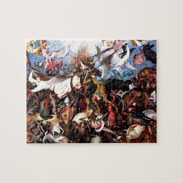 Bruegels "Der Fall der Engel der Rebellen" (1562) Puzzle (Horizontal)