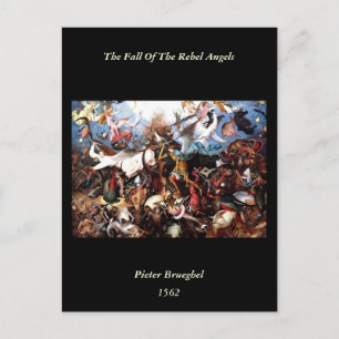 Bruegels "Der Fall der rebellischen Engel" (1562) Postkarte