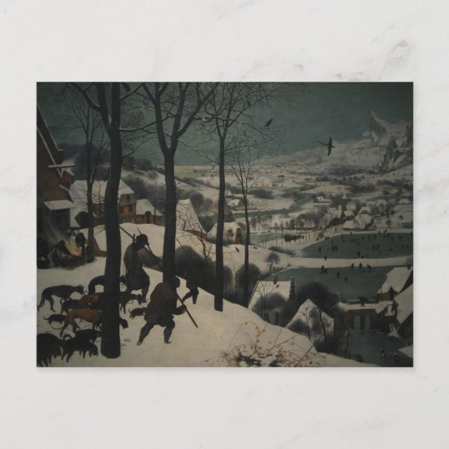 Bruegel's Jäger im Schnee Postkarte (Vorderseite)