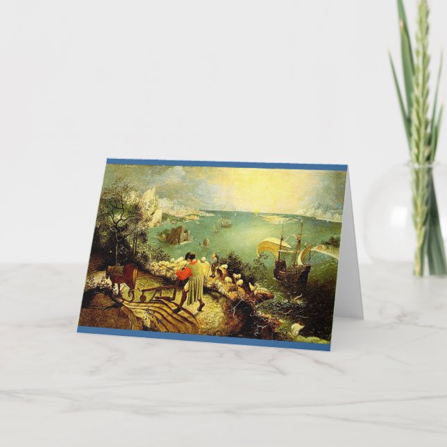 Bruegel's Landschaft mit dem Fall von Icarus - 155 Karte (Vorderseite)