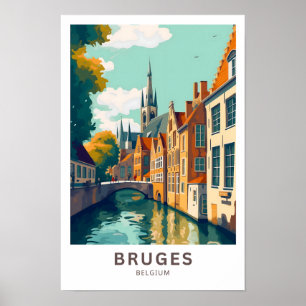 Bruges Belgium Reisesprint Poster