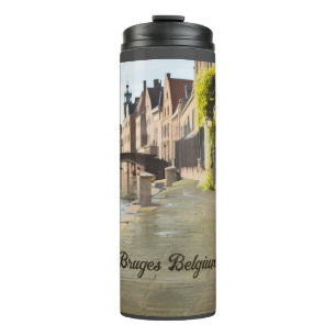 Bruges Belgium Sketch Medieval   Thermosbecher