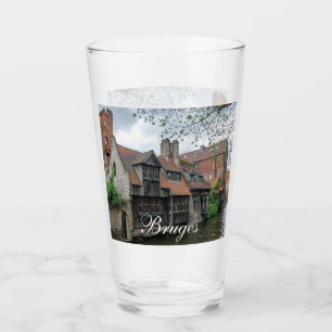 Brügge Altstadt in Belgien Glas
