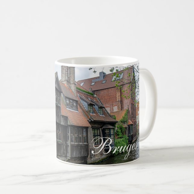 Brügge Altstadt in Belgien Kaffeetasse (VorderseiteRechts)