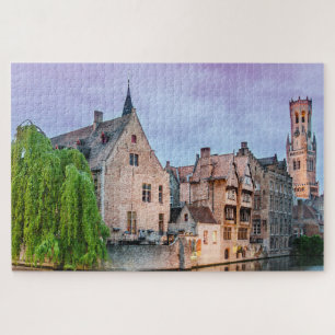 Brügge Altstadt und Belfischer Turm Puzzle