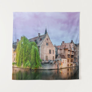 Brügge Altstadt und Belfischer Turm Wandteppich