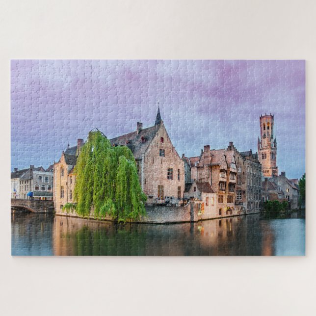 Brügge Altstadt und Belfry Tower Jigsaw Puzzle (Horizontal)