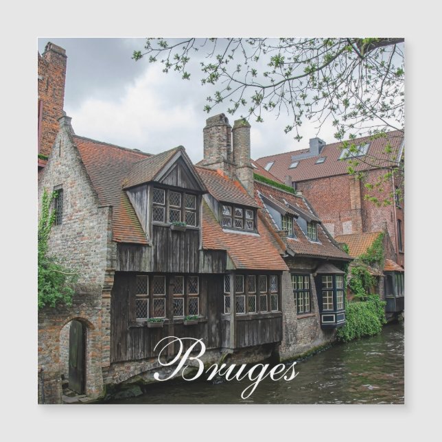 Brügge Altstadt von Belgien Magnet (Vorderseite)