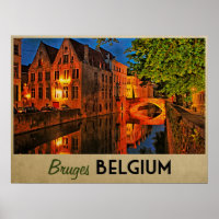 Brügge Belgien nachts