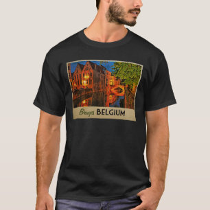 Brügge Belgien nachts T-Shirt