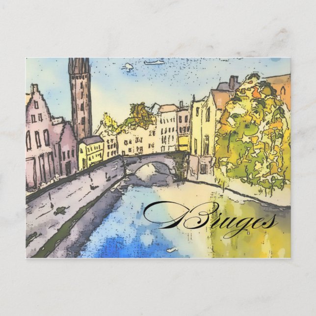 Brügge Belgien Postkarte (Vorderseite)
