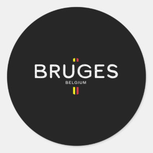 Brügge Belgien Runder Aufkleber