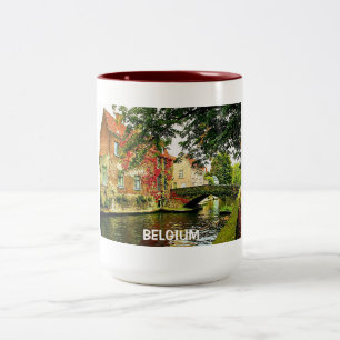 BRÜGGE, BELGIEN ZWEIFARBIGE TASSE