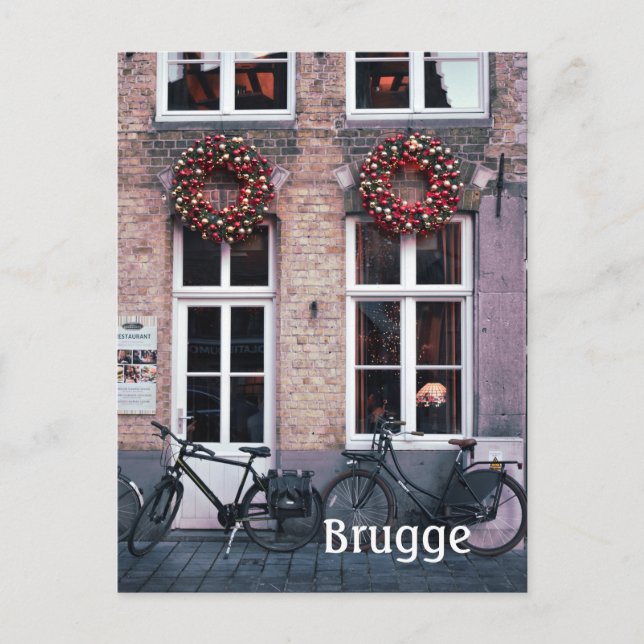 Brugge Belgium Foto Postcard Postkarte (Vorderseite)