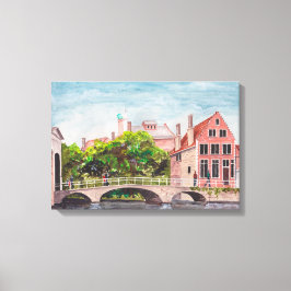 Brügge Bridge by Farida Greenfield Leinwanddruck