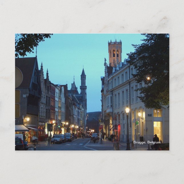 Brugge (Brügge), Belgien Postkarte (Vorderseite)