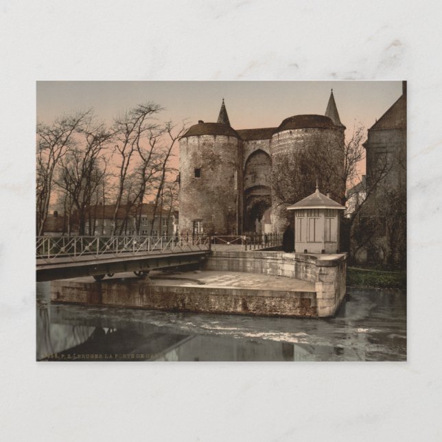 Brügge - Gent Gate, Belgien Postkarte (Vorderseite)