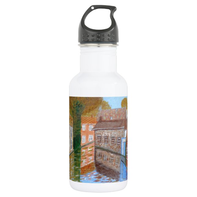 Brügge Kanal  Trinkflasche (Vorderseite)