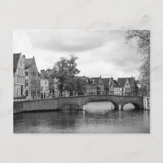 Brugge Medieval Bridge Postcard Postkarte