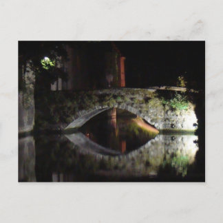 Brügge nachts postkarte