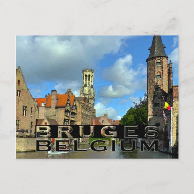 Brügge Postkarte (Vorderseite)