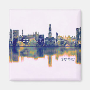 Brügge Skyline Magnet