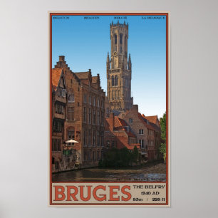 Brugge - The Belfry Poster