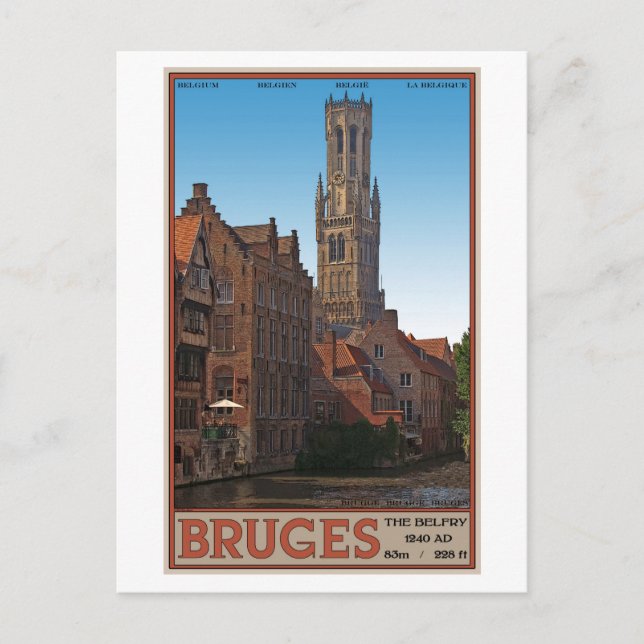Brugge - The Belfry Postkarte (Vorderseite)