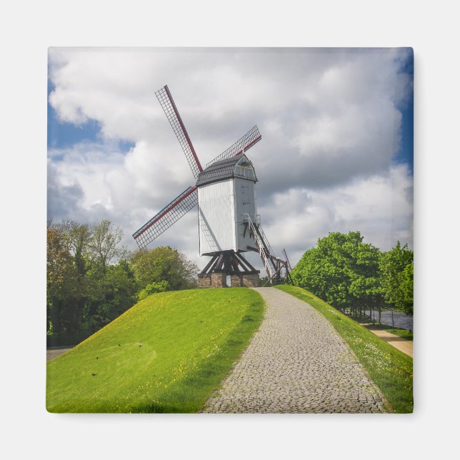 Brugge Windmill Magnet (Vorne)