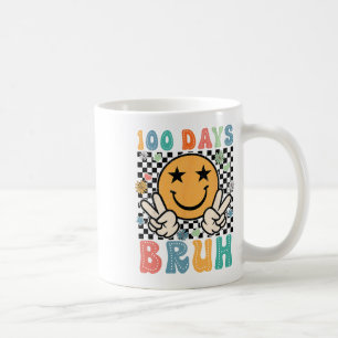 Bruh 100 Tage der Schule 100. Schultag Lächeln Kaffeetasse