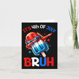 Bruh 4. Juli Jungs Kinder Amerikanische Unabhängig Karte