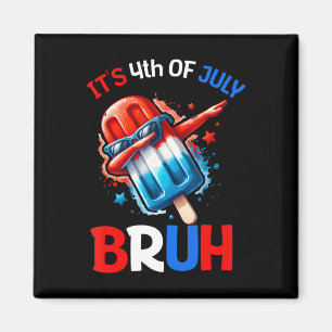 Bruh 4. Juli Jungs Kinder Amerikanische Unabhängig Magnet
