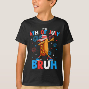 Bruh 4. Juli Lustiger Hotdog 4. Juli Jungen T-Shirt
